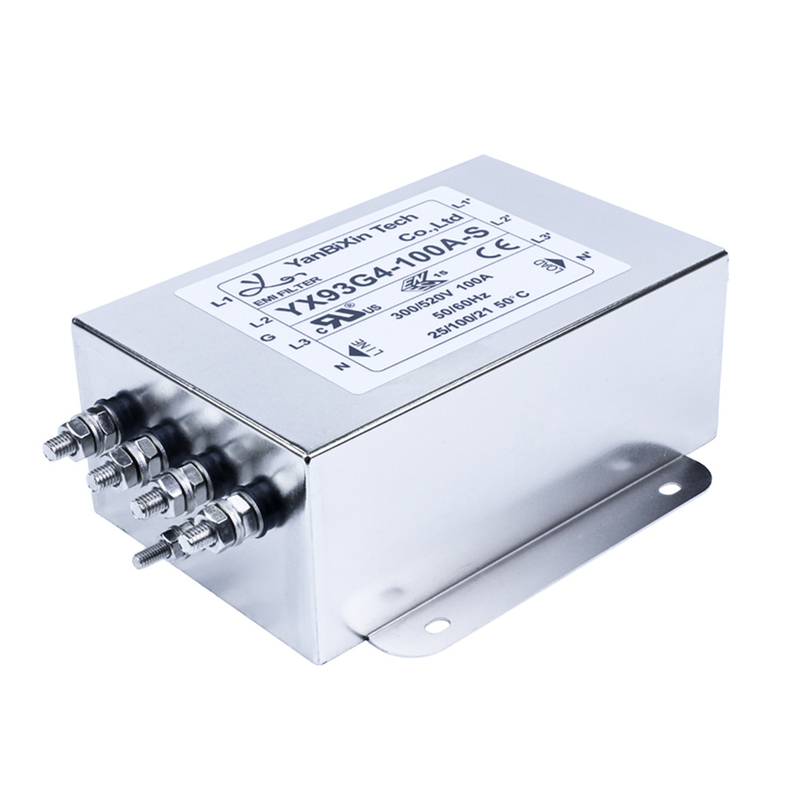 100A 440V a corrente forte un delta RFI di 3 fasi filtrano la linea elettrica di 3 fasi filtro