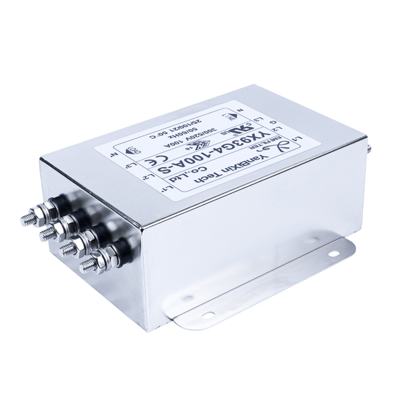 100A 440V a corrente forte un delta RFI di 3 fasi filtrano la linea elettrica di 3 fasi filtro