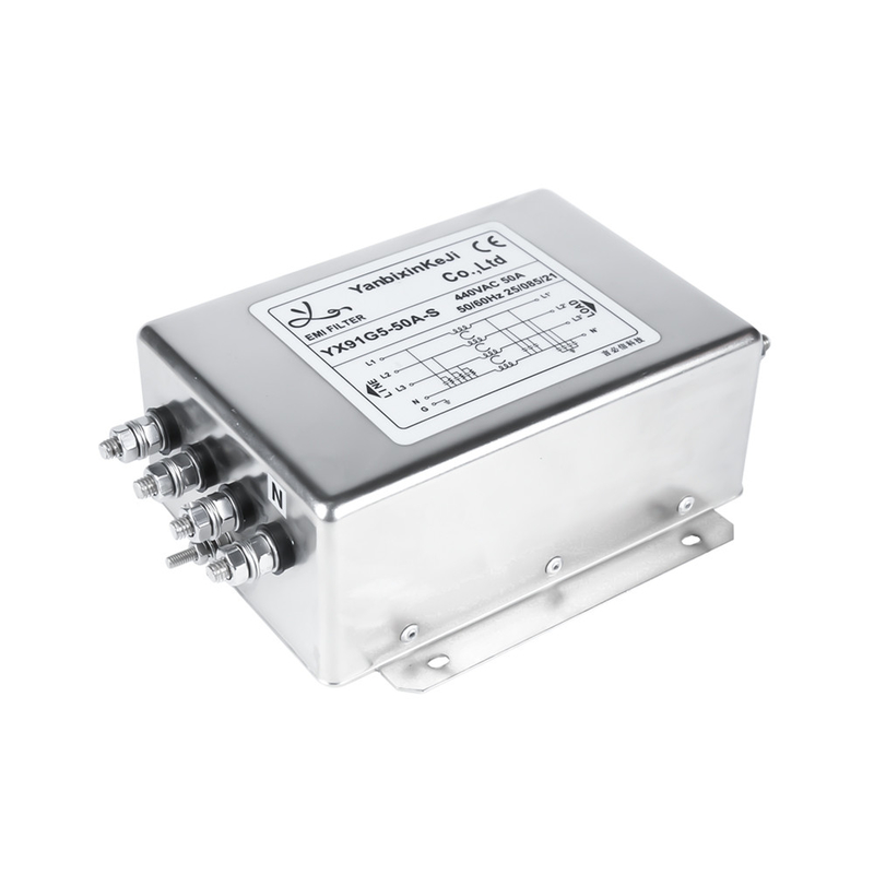 Quattro linea trifase ad alta tensione a corrente forte filtro da RFI di CA di EMI Filter 520V 50A