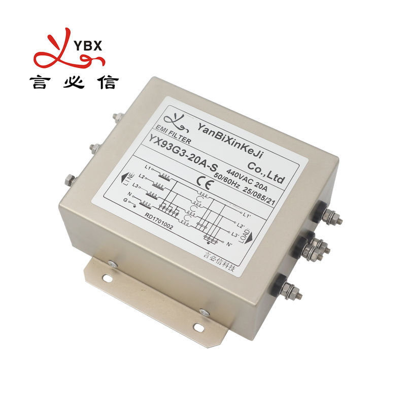 YX93G3 20A 3 Fasi Filtri EMI Filtro di Potenza EMI per VFD