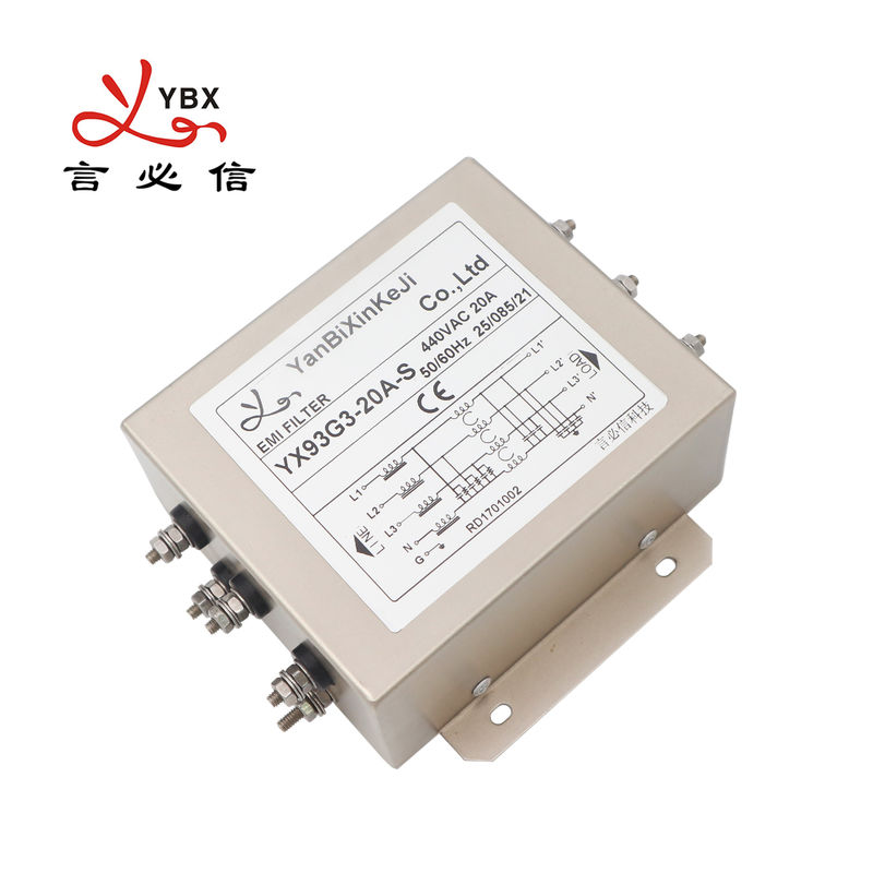 YX93G3 20A 3 Fasi Filtri EMI Filtro di Potenza EMI per VFD