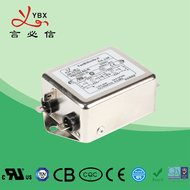 monofase del filtro da EMI contabilità elettromagnetica di potere di 10A 115V con attenuazione aumentata
