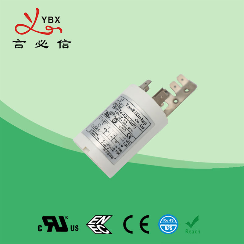 Filtro anti-interferenze di plastica dell'alimentazione elettrica di Yanbixin 250V 16A per l'elettrodomestico bianco