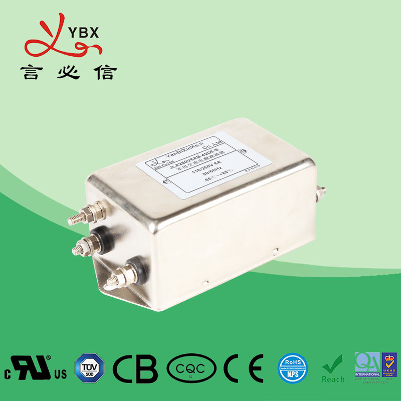 Filtro anti-interferenze del filtro da RFI di monofase di rendimento elevato di Yanbixin/RFI 110V 250VAC 6A